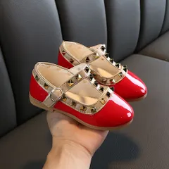 ☆ レッド ☆ 36(21.5cm) ☆ フォーマルシューズ 女の子 pmyshoes8816 フォーマルシューズ 女の子 子供靴 キッズシューズ ドレスシューズ シューズ フォーマル靴 靴 くつ クツ 女児 子供 フォーマル かわいい おしゃれ
