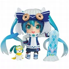 【中古】フィギュア ねんどろいど 雪ミク Snow Owl Ver. 「キャラクター・ボーカル・シリーズ01 初音ミク」 ワンダーフェスティバル2016冬＆第67回 さっぽろ雪まつり＆GOODSMILE ONLINE SHOP限定