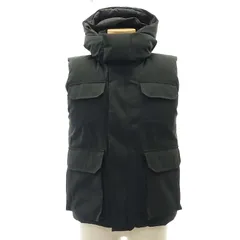 カナダグース CANADA GOOSE ハドソンダウンベスト ジップアップ フード付き 国内正規 L 黒 ブラック 3339JM /ES ■OSのサムネイル