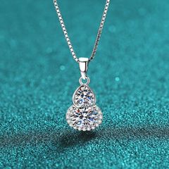 モアッサナイト ネックレス 1.5ct シルバー925 レディー 普段使い 冠婚葬祭 ネックレス モアサナイト 卒業式 人工ダイヤモンド ネックレス mxl48 9186