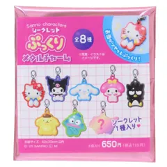 【メール便】サンリオキャラクターズ ファスナーマスコット シークレットぷっくりメタルチャーム 全8種の内どれか1個 バルーン サンリオ ティーズファクトリー コレクション雑貨 キャラクター グッズ 