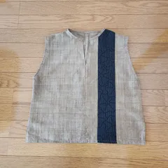 紬の　ベスト　着物リメイク
