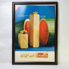 『 ナビスコ　クラッカー 』ビンテージ広告　60年代　フレーム付ポスター　当時物