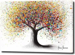 as known アートパネル 木 植物 W70cm H50cm アートフレーム 絵画 キャンバス 額付き ウォールアート ポップアート モダンアート 壁掛け インテリア 装飾(nor164)