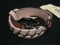 ■新品同様■ FENDI フェンディ ストラップユー レザー バッグ用 ショルダーストラップ レディース ピンク系 FG1030