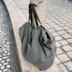Swiss Army Soft Military Tote 빈티지 스위스 밀리터리 재킷 원단 사용