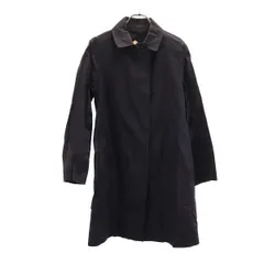 美品　A.P.C. ダークネイビー ウールステンカラーコート L 保存袋付き 美品 A.P.C. ダークネイビー ウールステンカラーコート L 保存袋付き