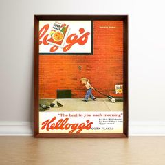 ケロッグ 1960年代 アメリカ ヴィンテージ 雑誌 広告 額付 ポスター