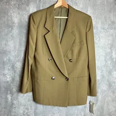 新品未使用品✨バーバリーズ テーラードジャケット ダブルジャケット オリーブ Mサイズ相当 ★お値段交渉を受け付けます。【A0147】