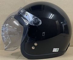 新品未使用　シールド付ジェットヘルメット　ブラック