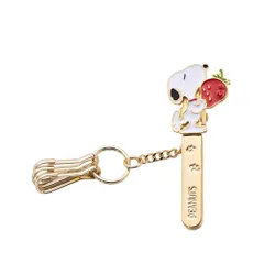[スリーカラット] PEANUTS バッグキークリップ mini いちごとスヌーピー グッズ キーホルダー バッグチャーム スヌーピー グッズ 雑貨 人気 (01 いちごとスヌーピー) [01 いちごとスヌーピー]