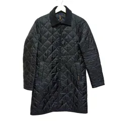 LAVENHAM(ラベンハム) コート サイズ36 S レディース - ダークグレー×黒 長袖/コーデュロイ/キルティング/中綿/秋/冬