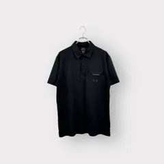 OAKLEY オークリー ポロシャツ ロゴ刺繍 ワンポイント 半袖 黒 XL 衣A ネ - メルカリ