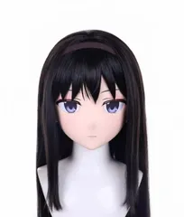 ★即納 全頭マスク カツラ付き NO.653 マスク ドール ヘッドロリータ人形 コスプレ 仮装 変装 着ぐるみ コスチューム kigurumi
