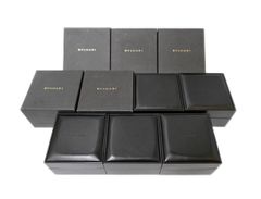 ブルガリ　空箱　5個セット　黒　ブラック　まとめ　冊子・保証書付