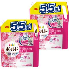 【迅速発送】【まとめ買い】大容量 ボールド 洗濯洗剤 液体 プレミアムブロッサム 詰め替え 2200g×2袋