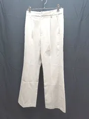 ◇ LOWRYS FARM ウエストゴム　ワンタック　センタープレス　ストレッチ パンツ サイズM ベージュ系 レディース E  【1303290022158】