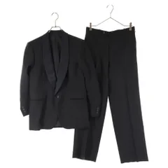 Christian Dior (クリスチャンディオール) シルク 切替 テーラードジャケット スラックスパンツ セットアップ スーツ タキシード ブラック CD89‐867Aのサムネイル