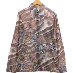 古着 70年代 ケニントン KENNINGTON 総柄 長袖 シャツ ボックスシャツ メンズXL相当 ヴィンテージ/eaa564164