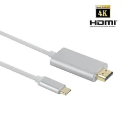 USB C - HDMI変換ケーブル 4K2K オスーオス 1.8m USB 3.1 Type C to HDMI コンバータ　音声サポート HDMI4K USB タイプC (シルバー、ゴールド、ブラック)3色選択