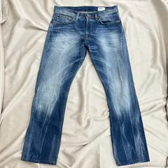 G-STAR RAW 3301 メンズ　ジーンズ　デニム　ボトムス　青　ブルー　サイズ34 ダメージ加工　ジースターロウ　ジースターロゥ