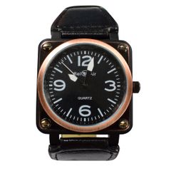 腕時計Bel Air OSD15S 角型コーティング クォーツ ブラック×ブラック