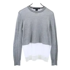 マークバイマークジェイコブス メッシュ切り替え コットンニット S グレー系 MARC BY MARC JACOBS 長袖 セーター レディース 【中古】  【230302】のサムネイル
