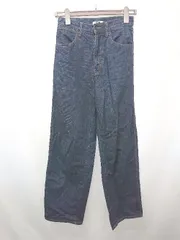 ◇ Θ UNIQLO ユニクロ ワイドフィットカーブジーンズ サイズ23 ブルー系 レディース E  【1507100005786】