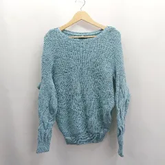 ◇ ⊇ URBAN RESEARCH ミドルゲージ 長袖 ニット サイズF ライトブルー レディース E  【1503310012484】