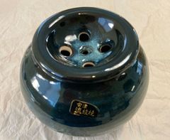 会津本郷焼 窯元 流紋焼★昭和レトロな茶こぼし★新品未使用です