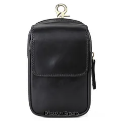 本革 ベルトポーチ スマホポーチ メンズ カラビナ付 牛革 ウエストポーチ マルチポーチ 仕事用 バッグ 大きめ 釣り 旅行 ギフト アウトドア