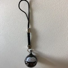 【開運】【魔除け】【家内安全】鈴付き招き猫　ブラック　ストラップ　縁起物
