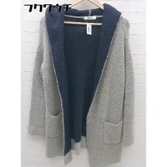 ◇　DOUDOU　ドゥドゥ　　長袖　ロングカーディガン　サイズF　グレー　レディース 【中古】 【1002801961329】