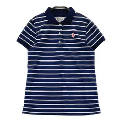 サイズ：1 JACK BUNNY ジャックバニー  半袖ポロシャツ ボーダー柄 ネイビー系 [240101412589] ゴルフウェア レディース ストスト