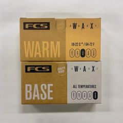 FCS サーフィンワックス 【下地用 ×1＋夏秋用×1】