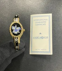 不動品 アンドレムッシュ クォーツ 腕時計 バングルウォッチ