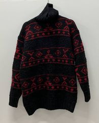 GAP ギャップ HAND KNIT ハンド ニット タートルネック 80s～90s ノルディック ハイネック 総柄 サイズM