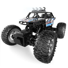 DEERC ラジコンカー こども向け オフロード 4WD RCカー 1/16 操作時間90分 リモコンカー おもちゃ クリスマスプレゼント 子供 男の子 小学生 中学生 贈り物 DE45 ブルー