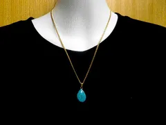 天然石 ターコイズネックレス (ペンダント)　　250720493