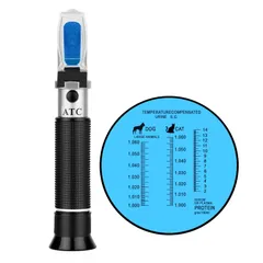 新品 Slyfox 屈折計 3 in 1 尿比重/血清/タンパク質屈折計 犬猫用屈折計 臨床屈折計 ペット病院/自宅/臨床/クリニック/研究室など 日本語説明書