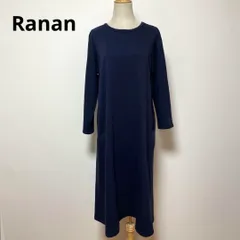 Ranan ラナン ネイビー ロングワンピース M