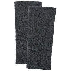 レッグウォーマー 足首 手首 二重編み ショート丈 コンパクト あったか 保温 冷えとり 温活 冷房 オールシーズン 就寝中 男女兼用 春 夏 秋 冬 黒 黄色 lg-004