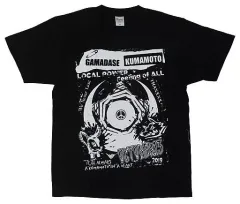 【中古】Tシャツ(男性アイドル) MAN WITH A MISSION GAMADASE コラボTシャツ ブラック Mサイズ 「MAN WITH A MISSION ＆KUMAMOTO city presents『Remember Me TOUR 2019＆G