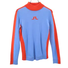 J.LINDEBERG ジェイリンドバーグ 長袖 ニット S ブルー ゴルフ レディース 古着
