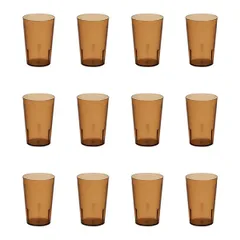 【在庫セール】Thunder Group タンブラー 240ml 8oz 12個セット 業務用 割れにくい 食洗機対応 重ねてもくっつかない プラスチック コップ グラス 軽量 PLTHTB008A-12S