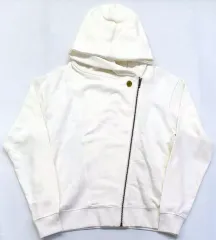 【中古】アウターウェア 呪術高専 校章刺繍ライダースパーカー ホワイト フリーサイズ 「呪術廻戦×earth music＆ecology」