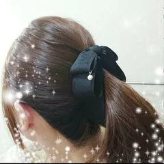 大人バナナクリップ♡（パールブラック）