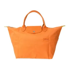新品 ロンシャン LONGCHAMP ハンドバッグ ル プリアージュ グリーン トップハンドルバッグ Mサイズ オレンジ