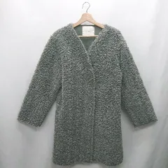 ◇ ⊇ COQULE 長袖 コート サイズ表記なし グリーン系 レディース E  【1412260016117】
