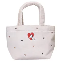 スヌーピー ミニバッグ トートバッグ ボアハート ピーナッツ マリモクラフト 手提げかばん ミニトート キャラクター グッズ 